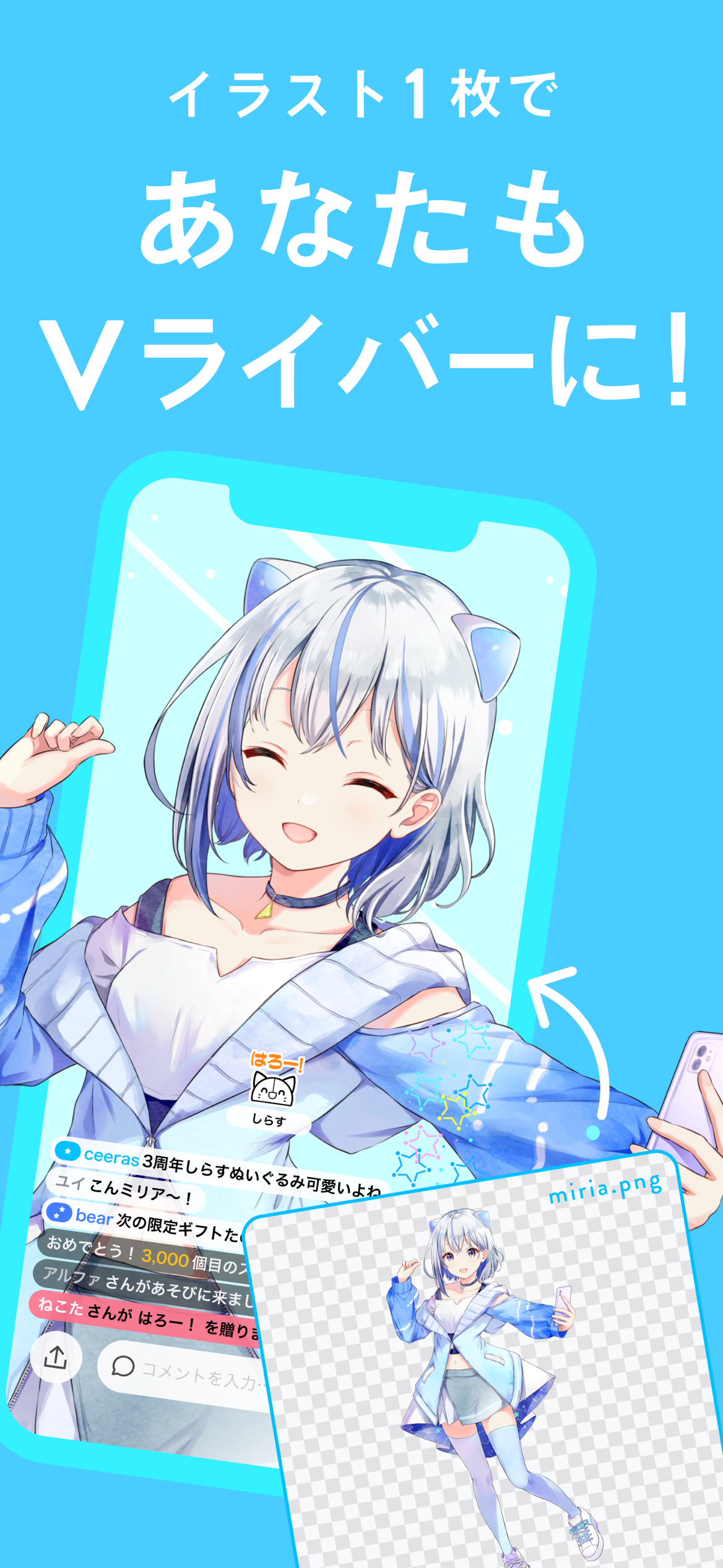 IRIAMのキャラクター作成
